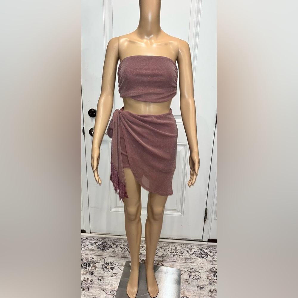 Michael Costello Skort and Tube Top Set